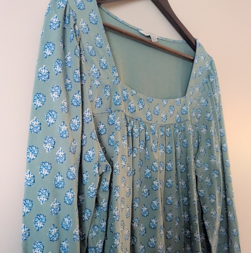 Lucky Brand Blue Floral Top - Picture 3 of 4